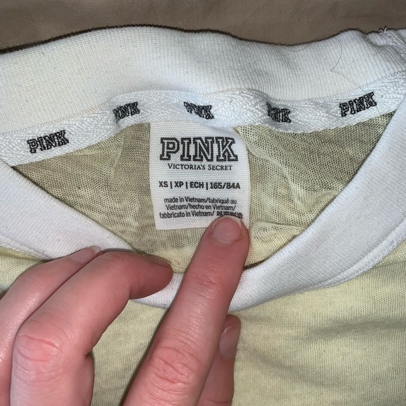 PINK light yellow t shirt - Picture 2 of 2